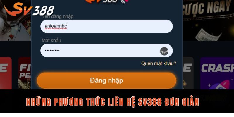 Hướng dẫn liên hệ SV388 qua 3 phương thức mới cập nhật 1 Những phương thức liên hệ nhà cái đơn giản